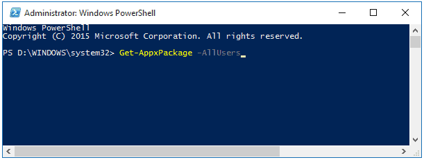 remove default core apps in Windows 10