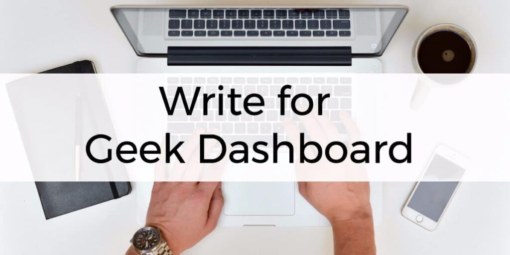 Write for Geek Dashboard