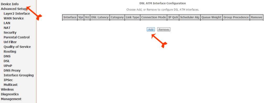 D-Link Advance Setup BSNL 