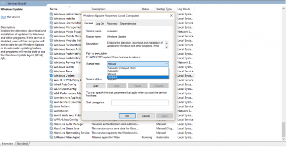 Turn Off Automatic Updates in Windows 10 - Windows Update Disabled