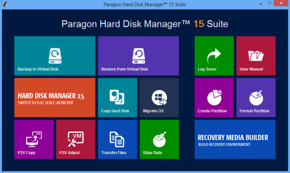 Paragon Hard Disk Manager 15 Backup and Restore Tool