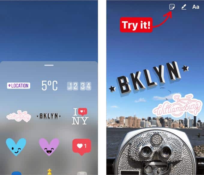 Instagram Releases Snapchat-like Geo Stickers for Stories