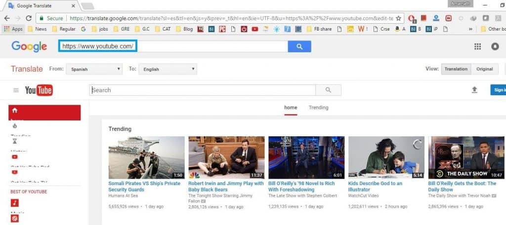 how to use google translator to unblock youtube at school 2
