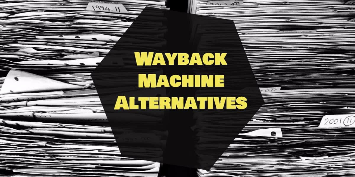 Wayback Machine Alternatives 