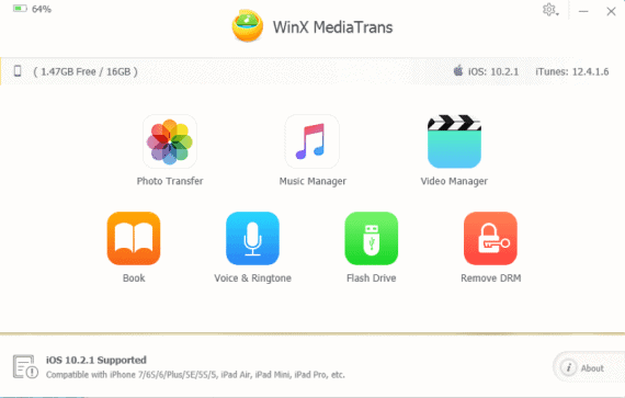 WinX MediaTrans Music Manager