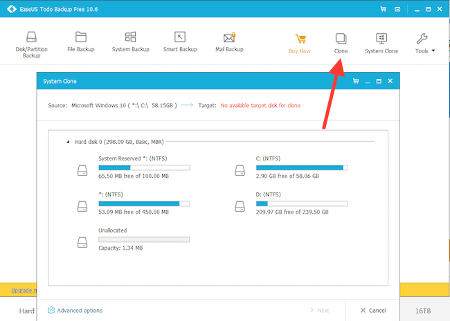 Clone your entire Windows 10 system