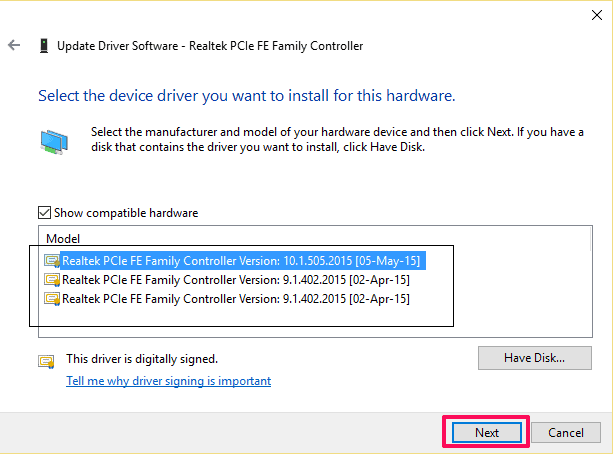 Update all drivers to fix Ethernet doesn't have a valid IP configuration solution