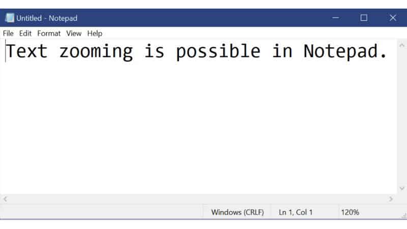 Microsoft Notepad