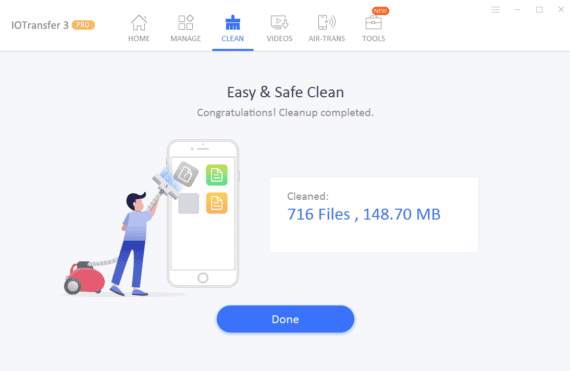 IOTransfer 3 Review - Post Data Cleanup