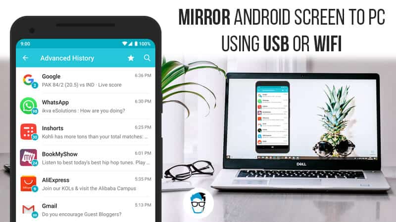 android screen mirror to pc