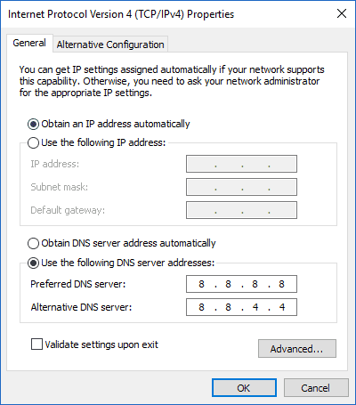 Using Custom DNS on Windows