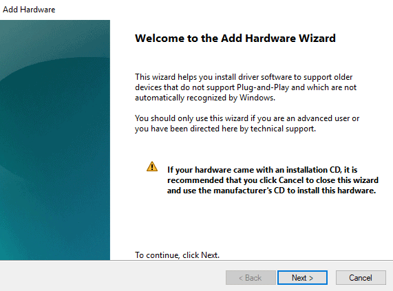 Add legacy hardware to fix Realtek not opening