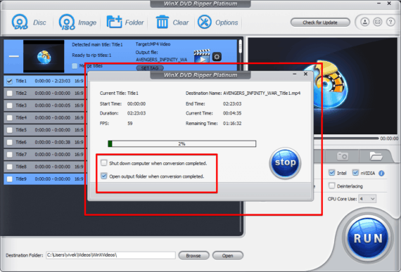 Ripping DVD to MP4 for final output