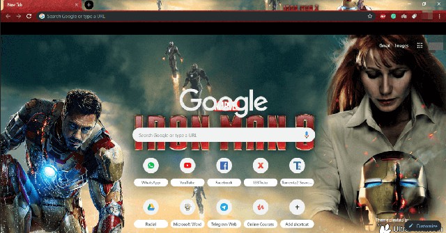 Iron Man 3 Chrome Theme