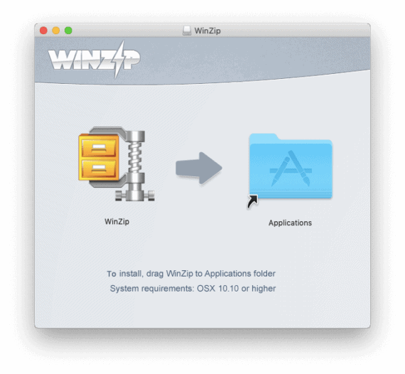 WinZip for Mac Installation Process