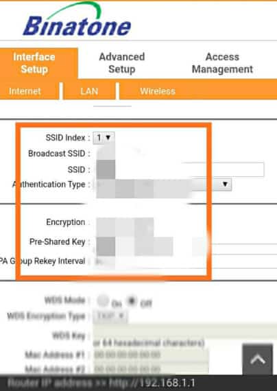 Find WiFi password beside Pre-Shared Key field