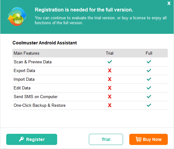 Coolmuster android assistant paid vs free comparison