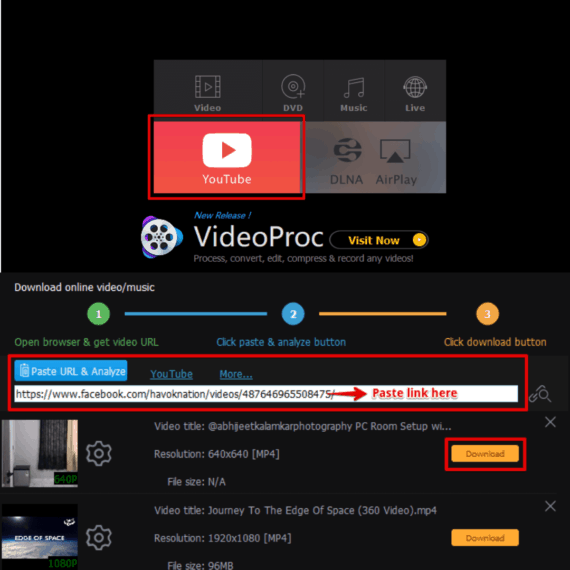 Download 4K videos directly from any website using 5KPlayer for windows