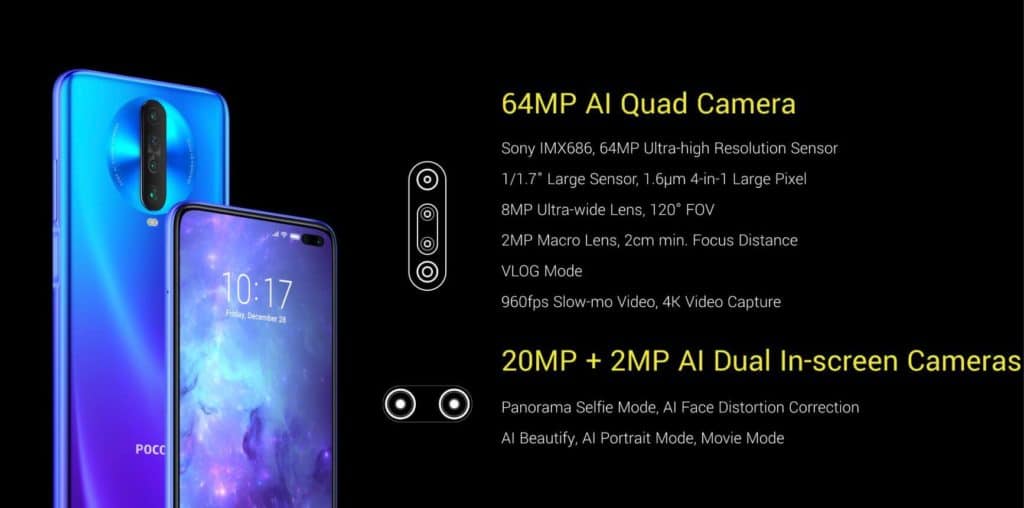 Poco X2 Camera Details