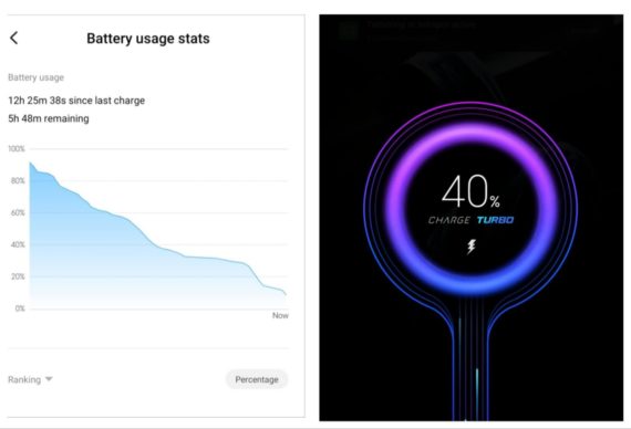 Poco X2 battery usage and fast charging