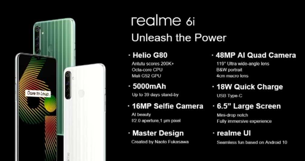 Realme 6i Specs