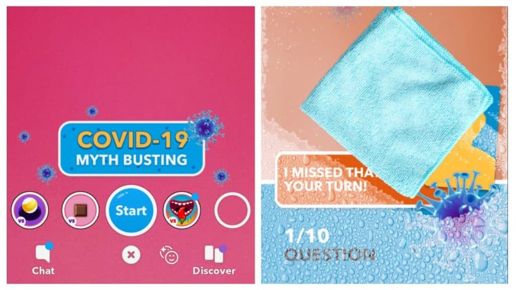 Snapchat new Myth Busting game