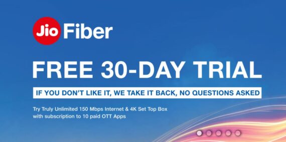 Jio Fiber 30 days trial