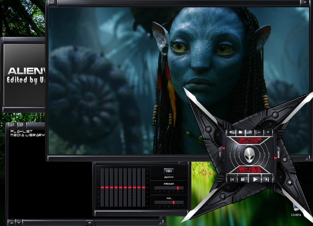 Alienware Darkstar VLC Skin - Best VLC Media Player Skins