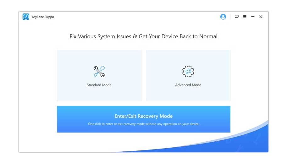 iMyFone Fixppo to Enter or Exit Recovery Mode in iPhone