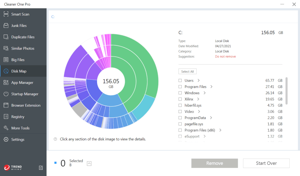 Cleaner One Pro: Disk Map