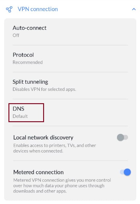 NordVPN DNS