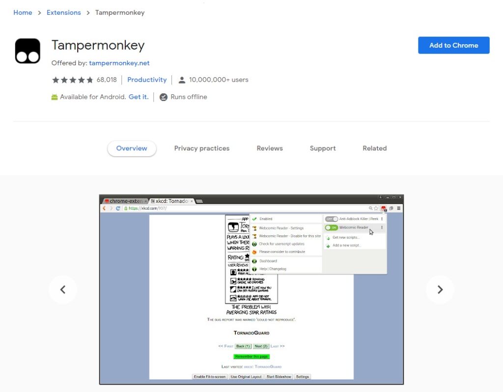 Tampermonkey Extension