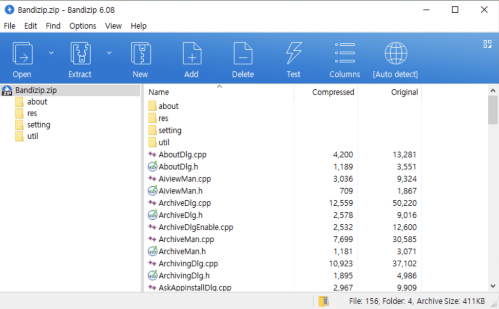 Bandizip - WinZip alternative with neat user interface.