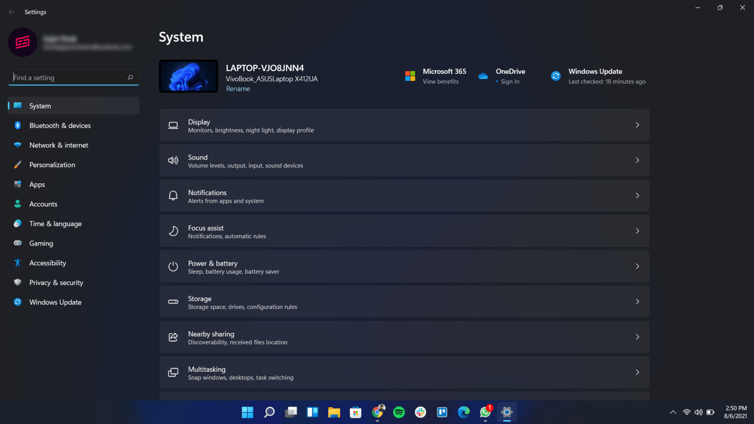 Windows 11 Settings