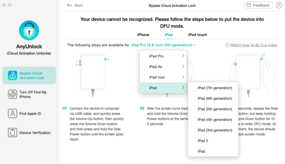 DFU Mode Instructions