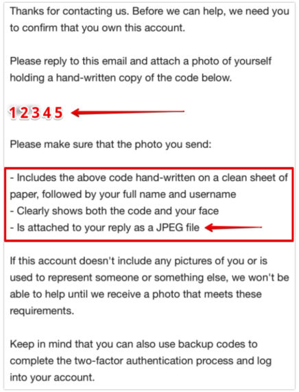 Instagram Account Activation Email Verification