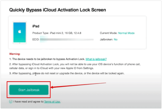 Jailbreak iPad with AnyUnlock