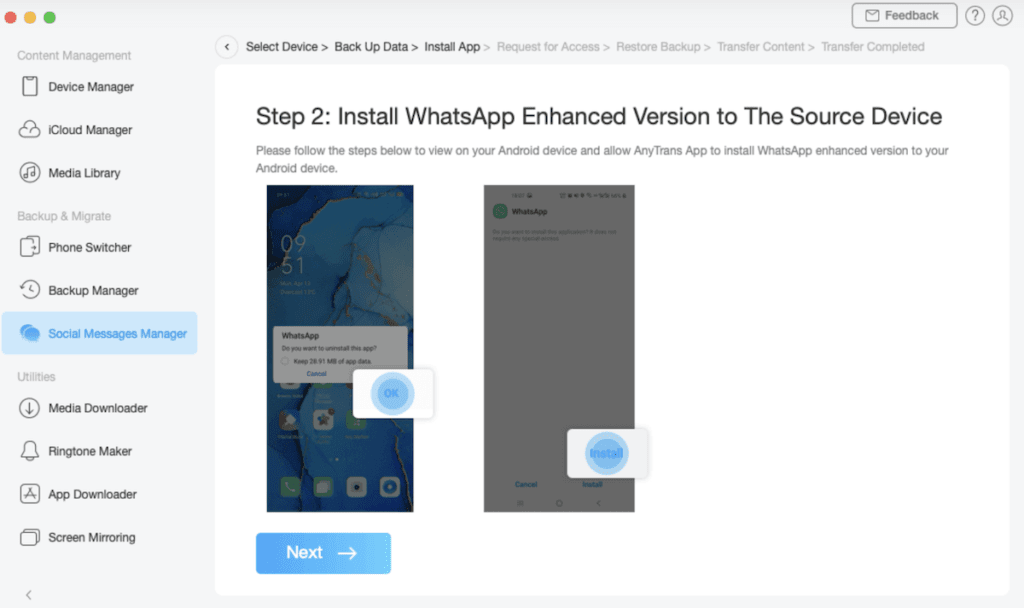 How to Transfer WhatsApp Chats from Android to iPhone