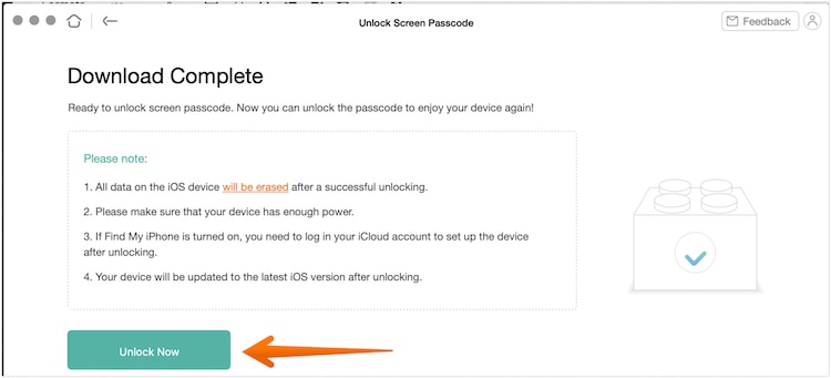 Click on Unlock Now