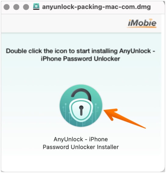 Double Click AnyUnlock Icon