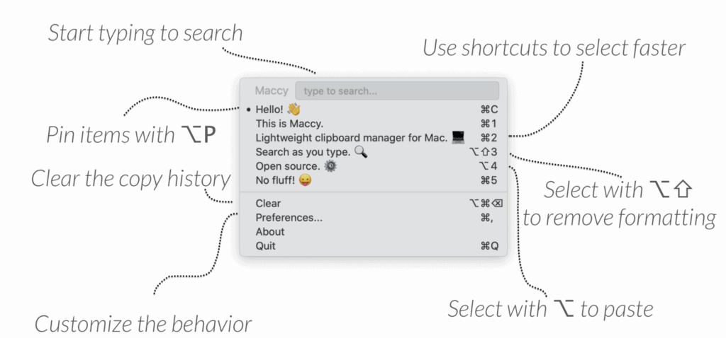 Maccy - Clipboard manager for macOS