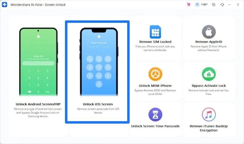 Dr.Fone iOS Screen Unlock