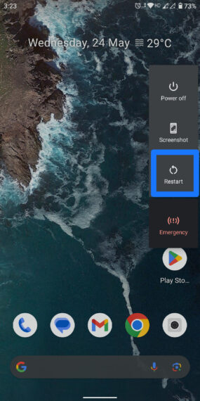 Restart Android Smartphone