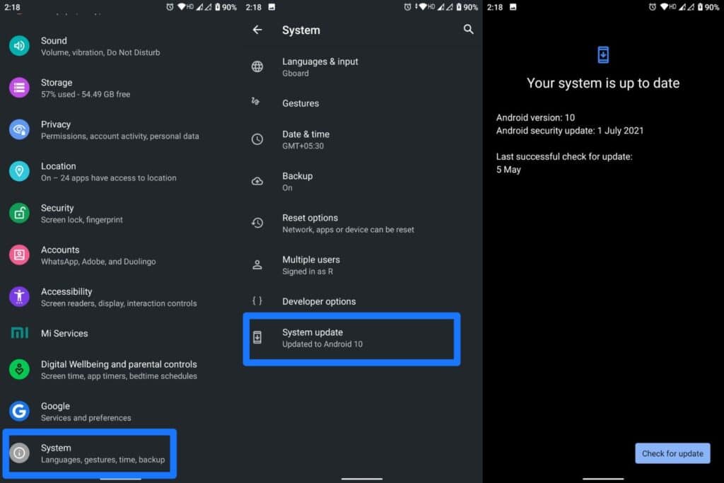 Update Android System