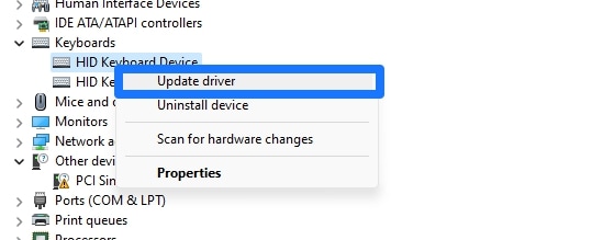 Update Keyboard Driver