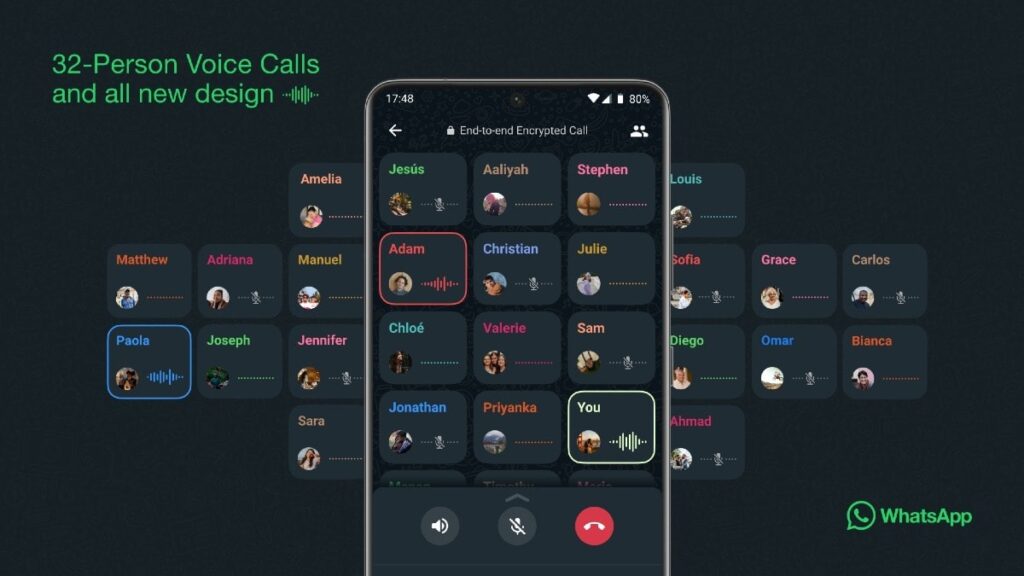 WhatsApp Group Audio Call