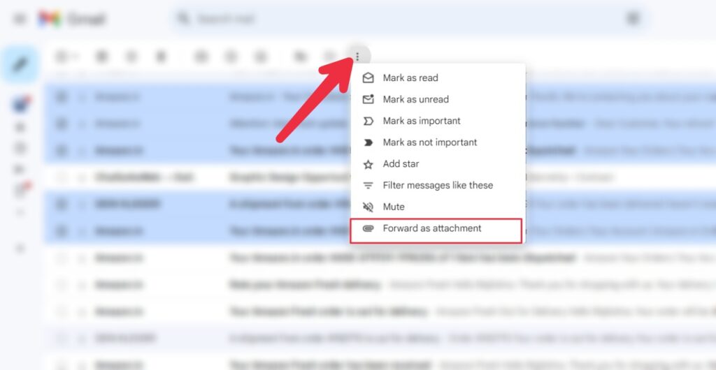 Gmail forward as attachment