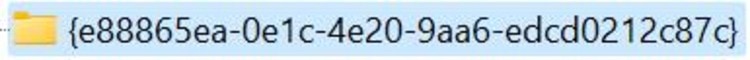 e88865ea-0e1c-4e20-9aa6-edcd0212c87c key is created in Registry