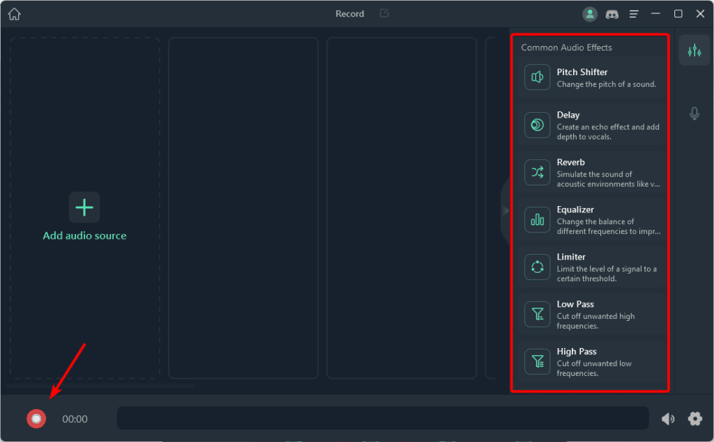 Options for voice recorder