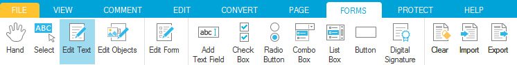 you can create forms in this PDF editor